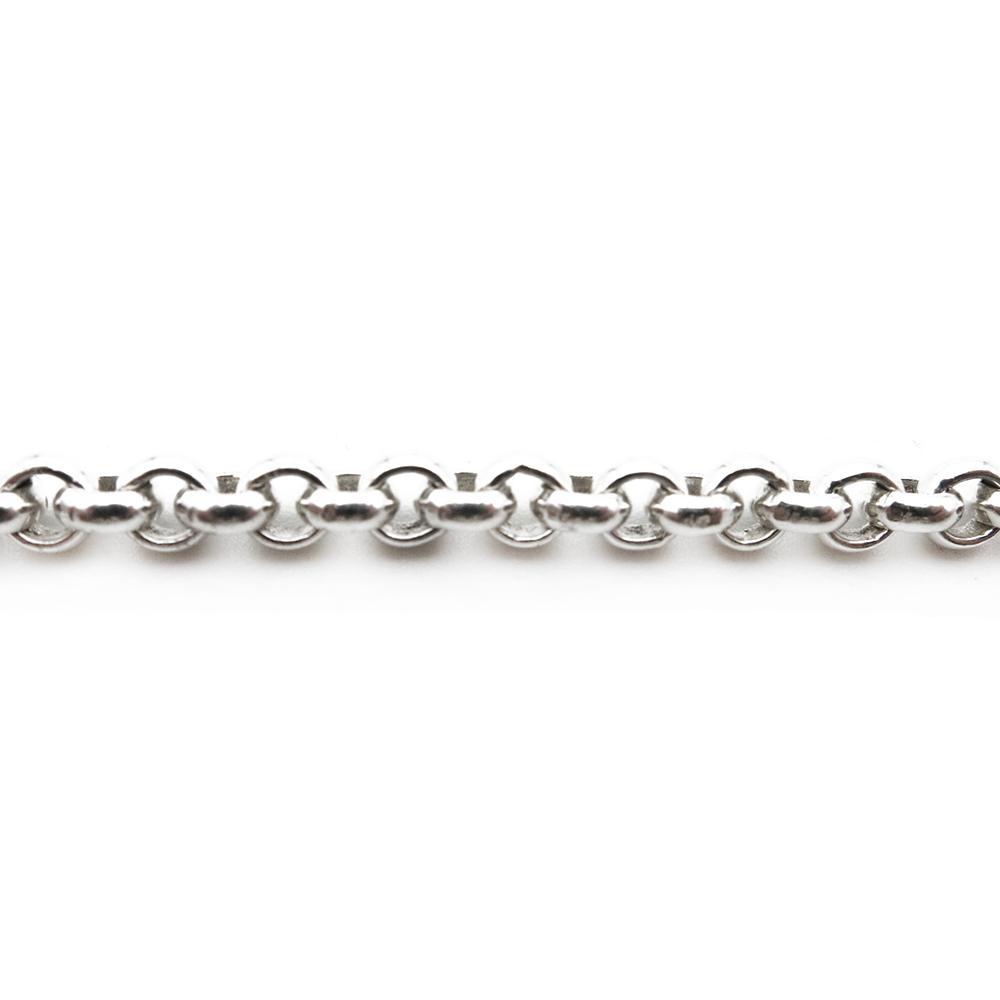 Hopeinen papuranneketju 16,5cm lev.3mm #1