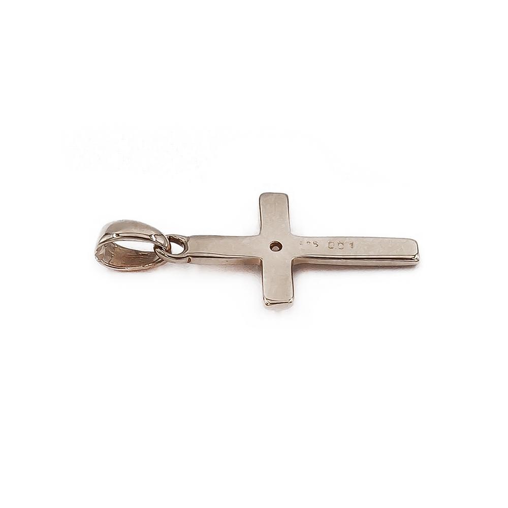 Kultainen timanttiristiriipus 0,01ct 21mm #1