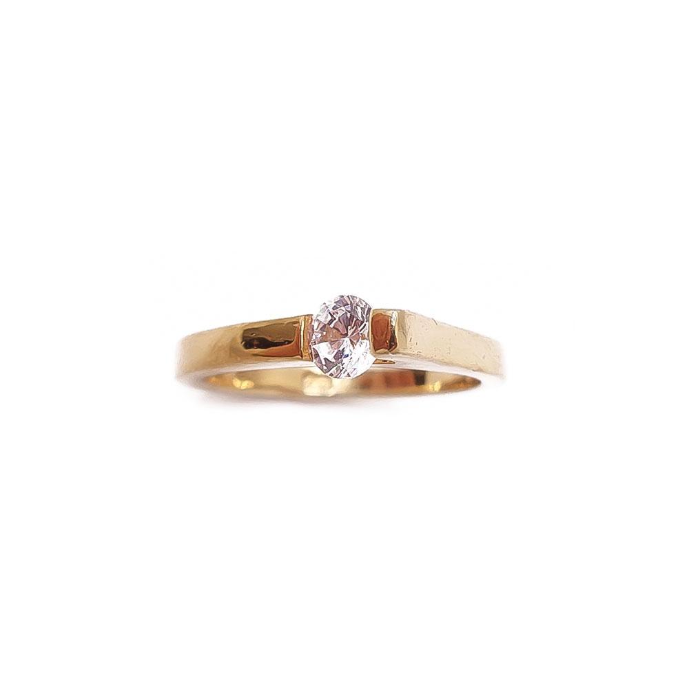 Kullattu hopeasormus 18mm zirkonia, Michael Kors #1
