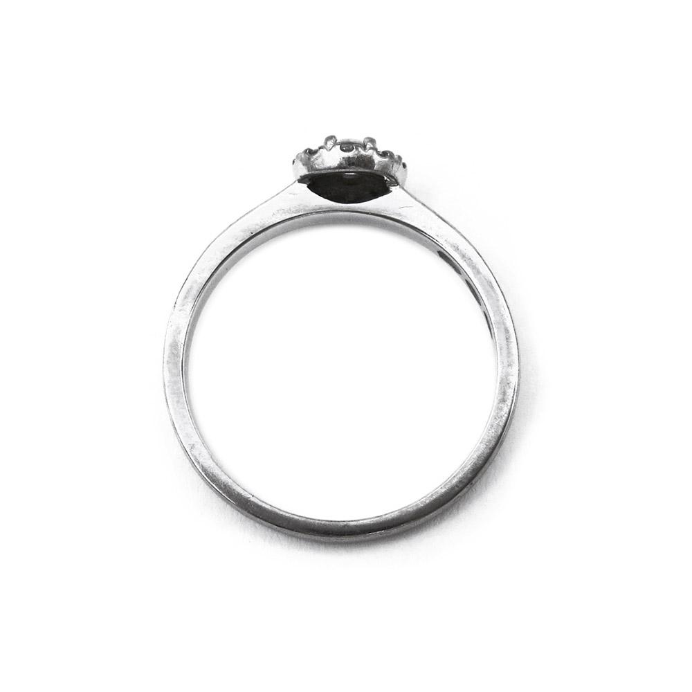 Valkokultainen Kohinoor Valerie timantti halosormus 0,18ct 17mm #3