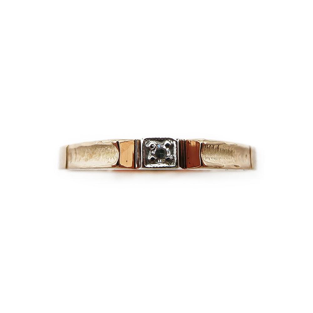 18K timanttisormus 0,005ct koko 18,0 #1
