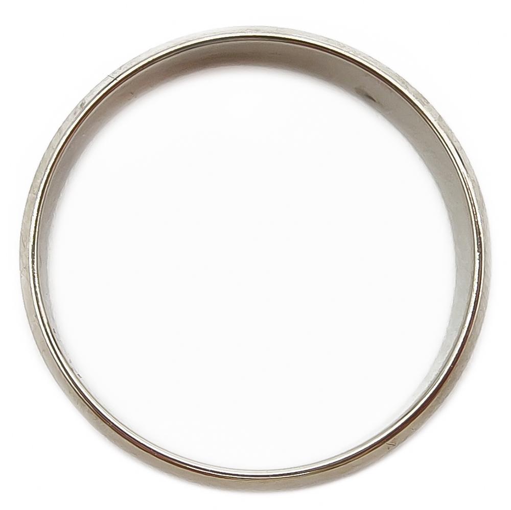 Kohinoor valkokultainen 4mm flakkasormus 19mm #2