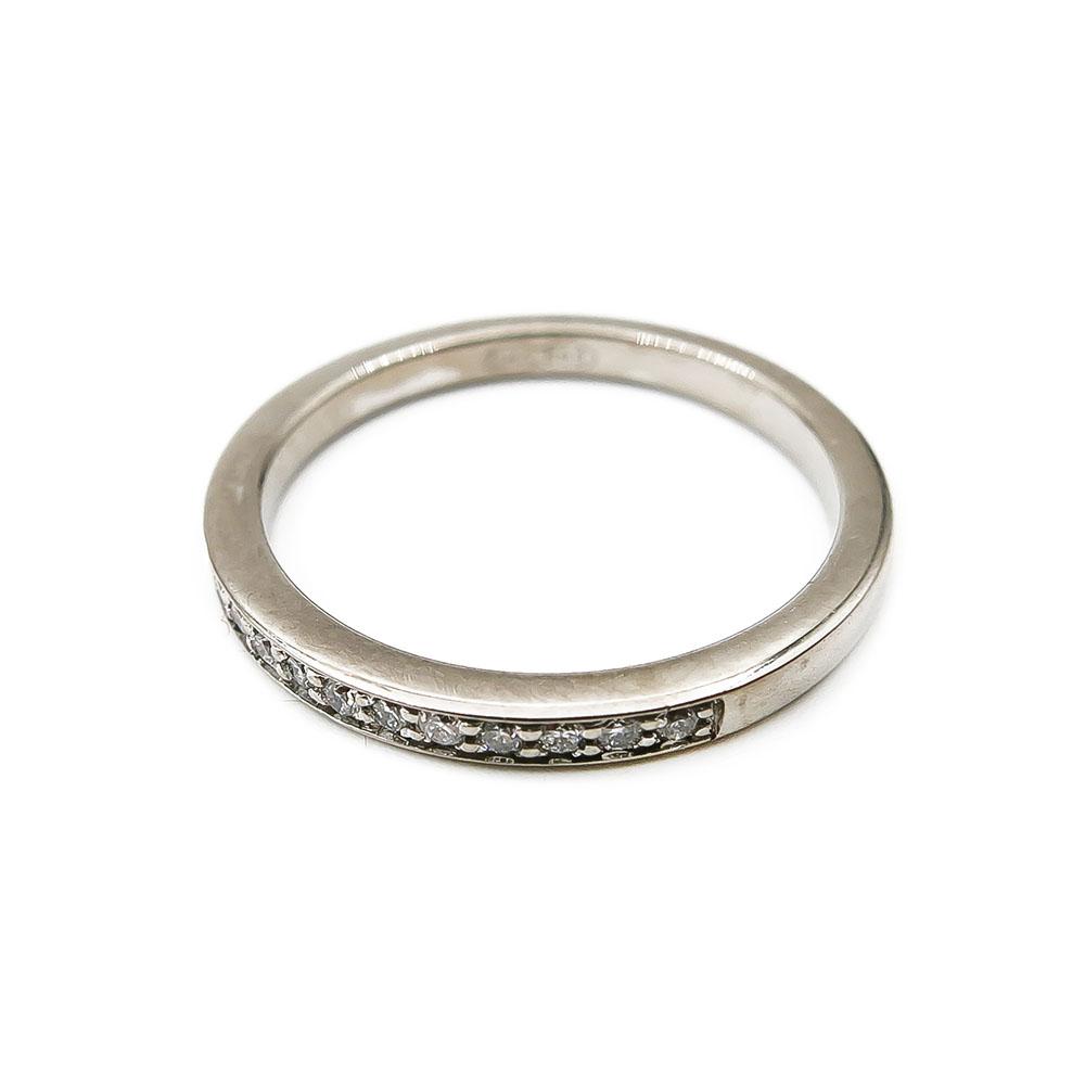 Valkokulta 0,09ct timantti-rivisormus koko15 lev.2mm #1