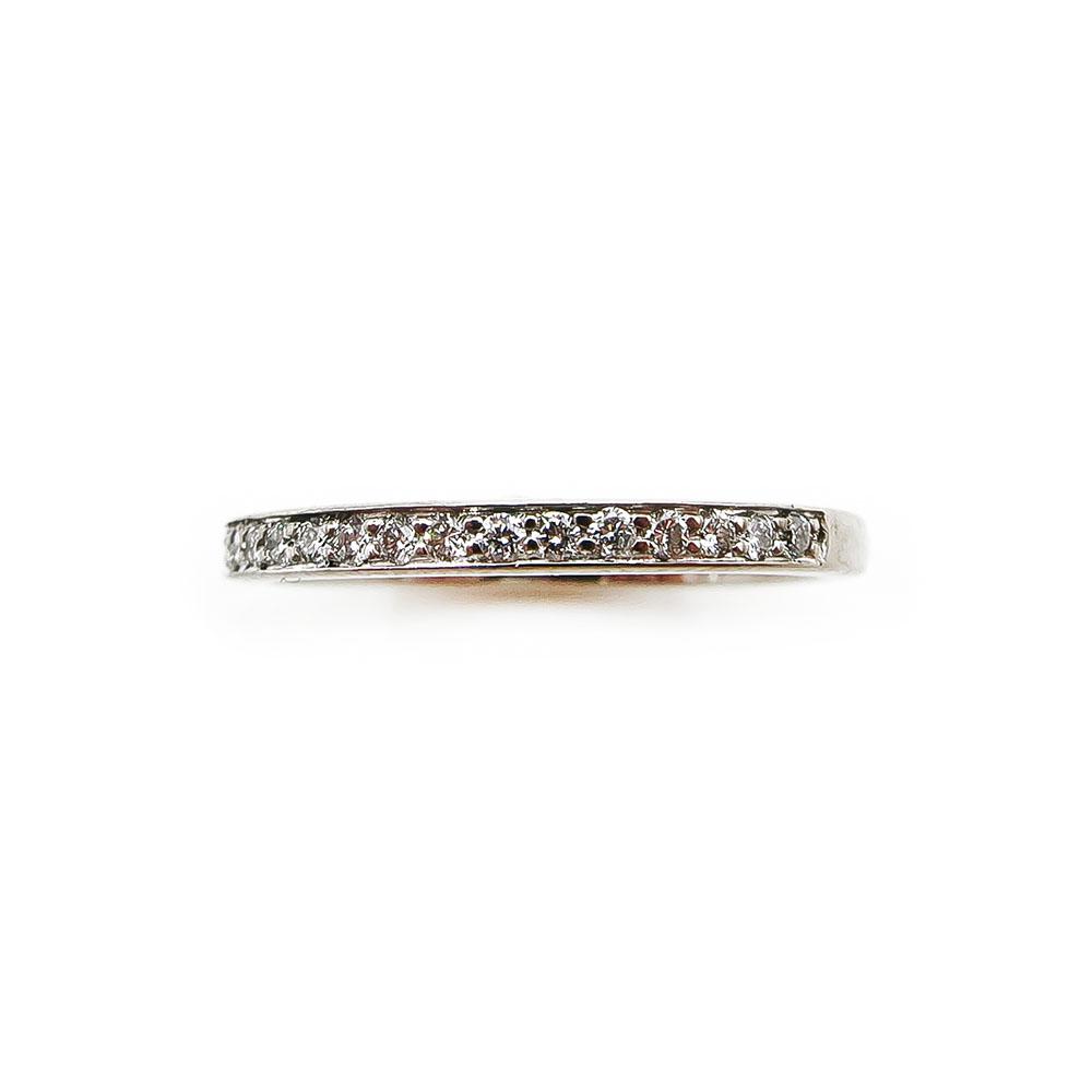 Valkokulta 0,09ct timantti-rivisormus koko15 lev.2mm #2