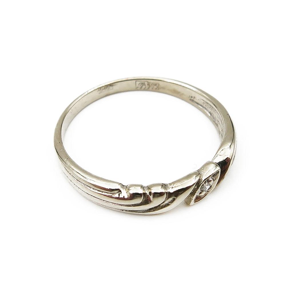 Valkokulta 0,01ct timanttisormus koko 17,75 #2