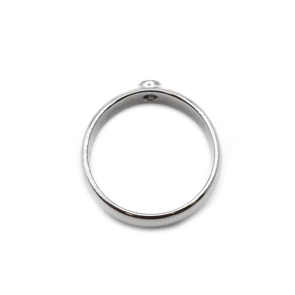 Valkokultainen timanttisormus 0.09 ct wvs #2