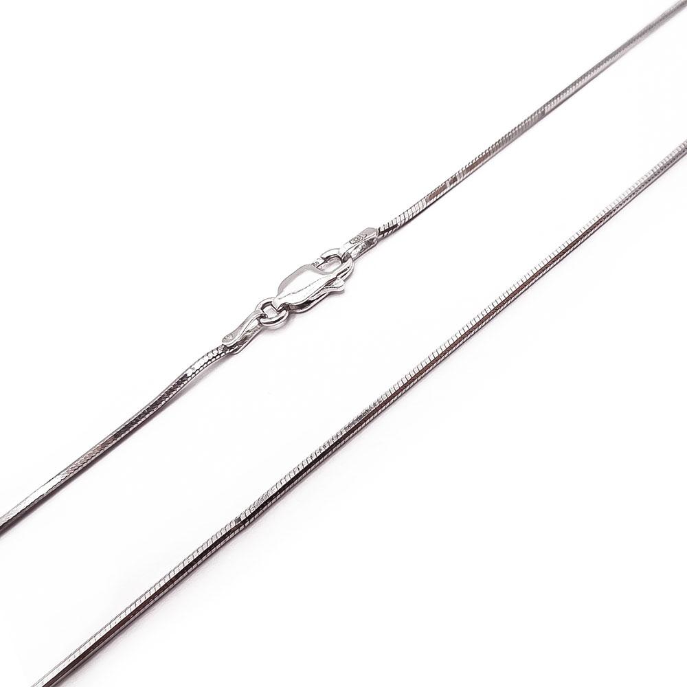 Hopeinen silkkiketju 45cm #1