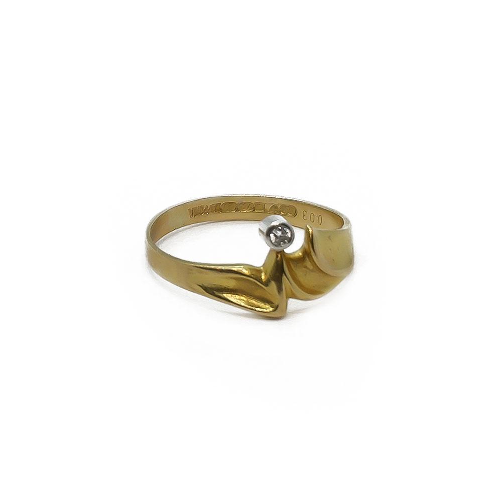 Lapponia timanttisormus 0,03ct BW 18 #1