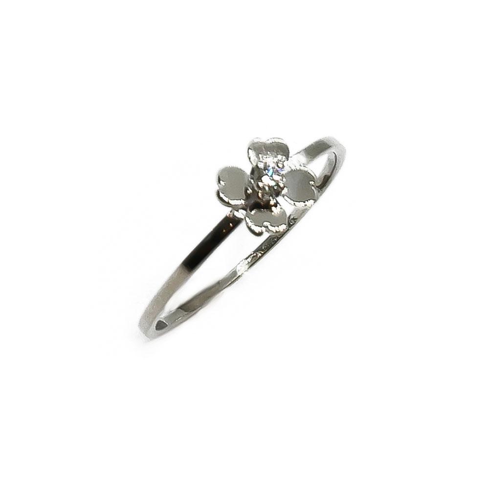 VK kukkasormus timantilla 0,02ct 16,75 #0