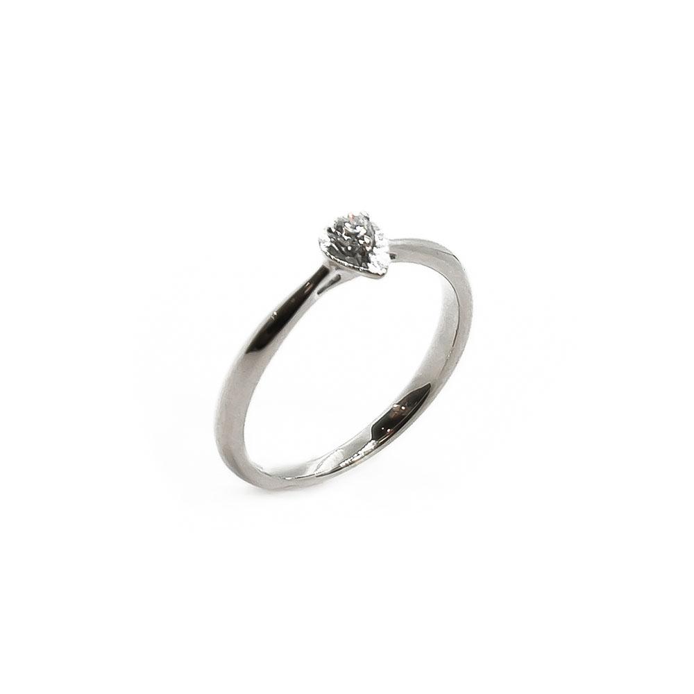 Timanttisormus pisara 0,08ct 16,5 #0