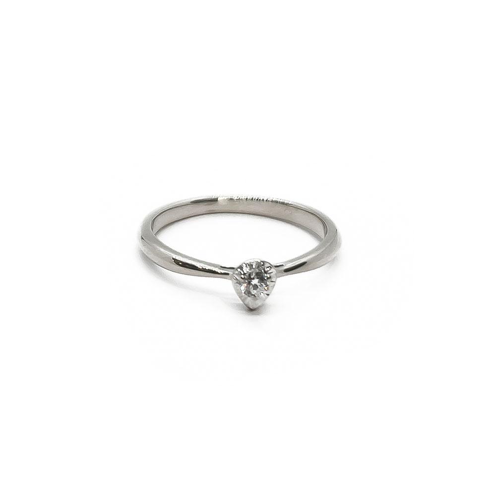 Timanttisormus pisara 0,08ct 16,5 #2