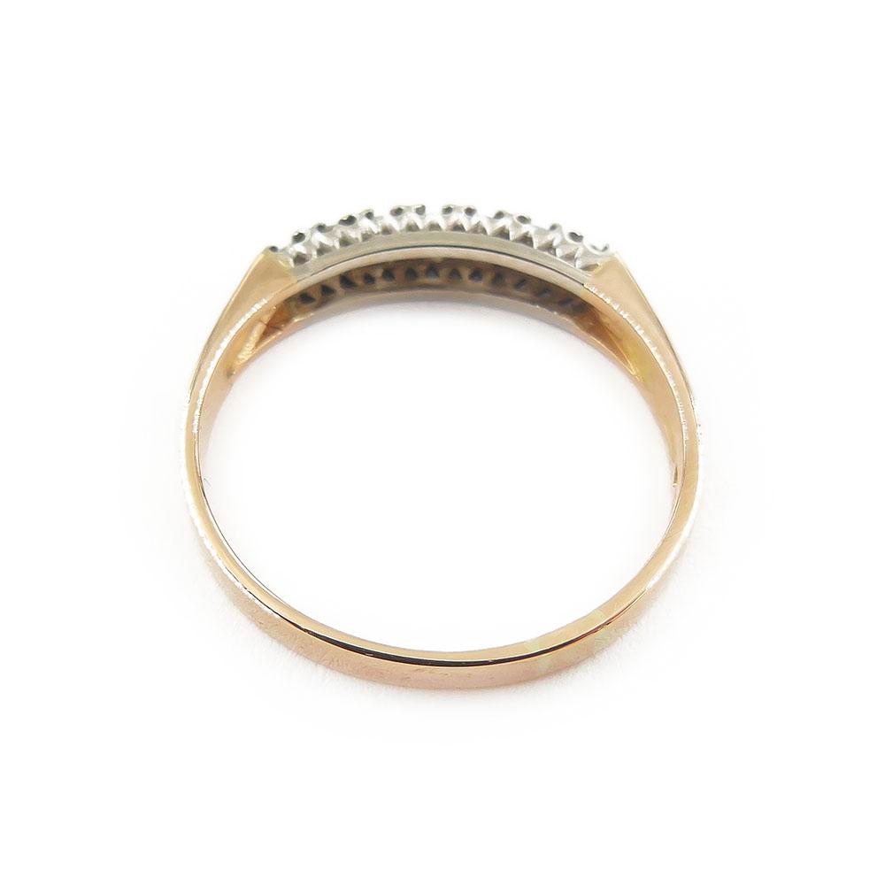 Kultainen timanttisormus,18,25mm,Tim.7x0,02ct #4