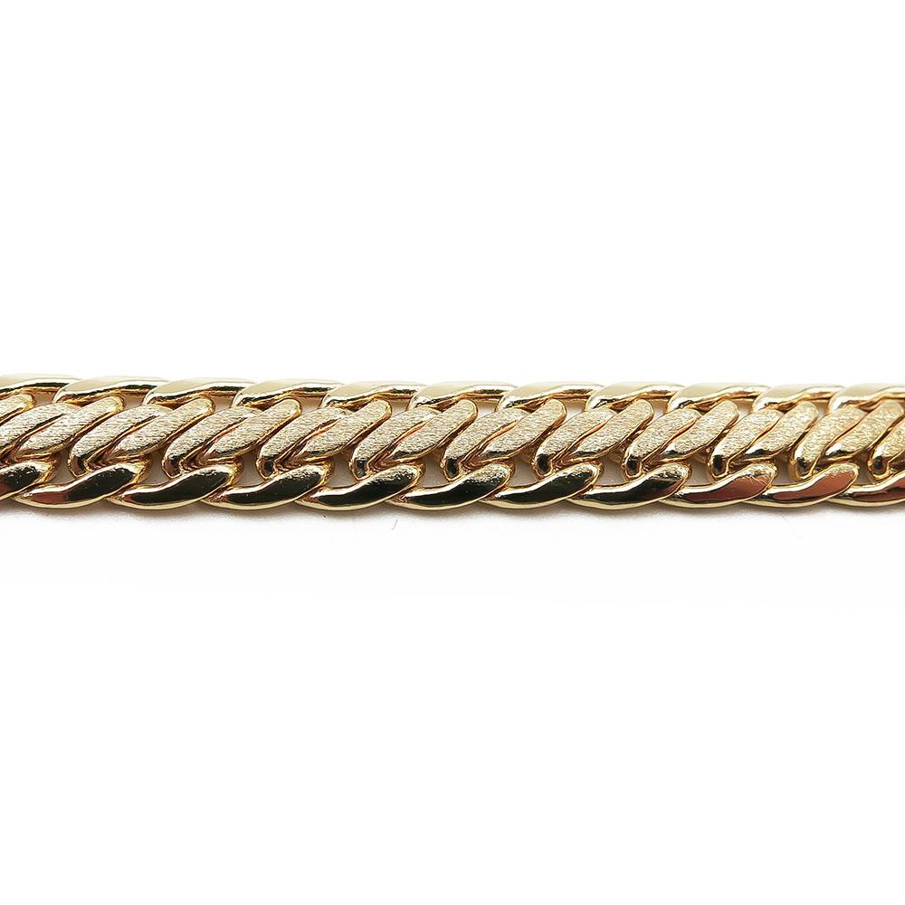 Kultainen ranneketju marinolukolla 18cm lev.6mm #1