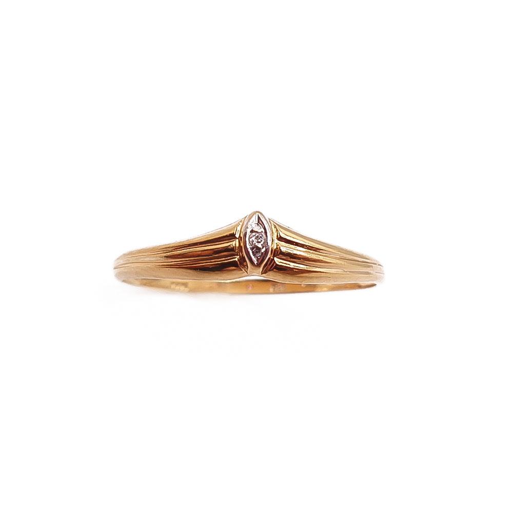 Kultainen sormus 17,5mm 0,005ct #1