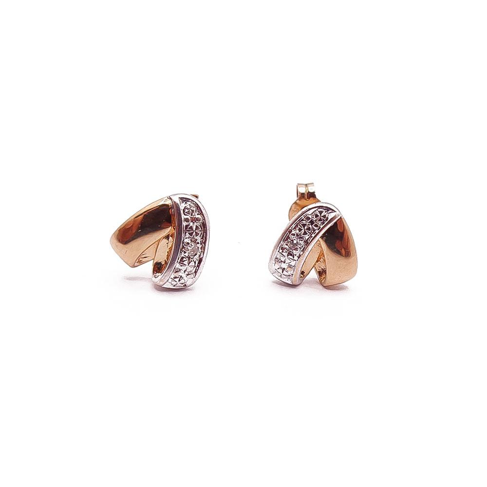 Kultaiset korvakorut 0,01ct #0