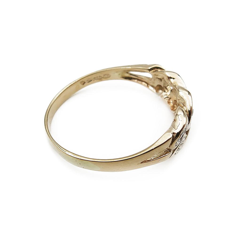 Kultainen timanttisormus 0,04ct koko 18,25 v.-99 #2