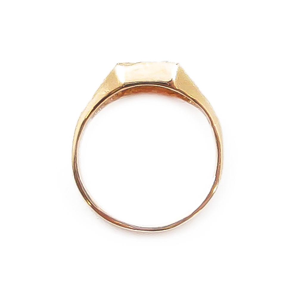 Kultainen kastesormus timantilla 0,005ct #1