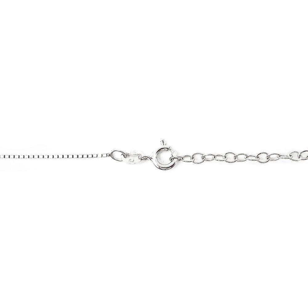Lehvästö hopeakaulakoru 45-50cm #2