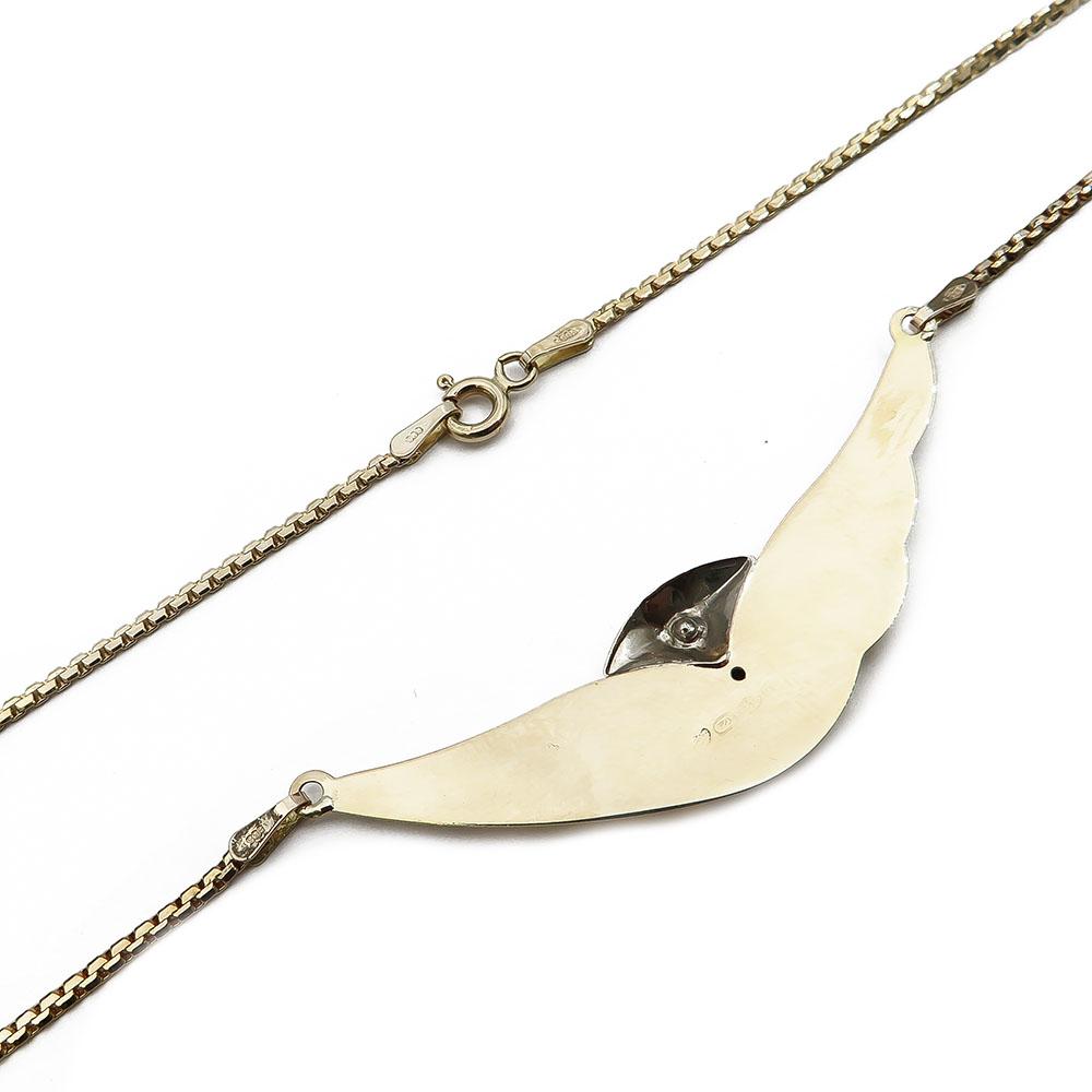 kultainen timanttikaulakoru 0,02ct 46cm #2
