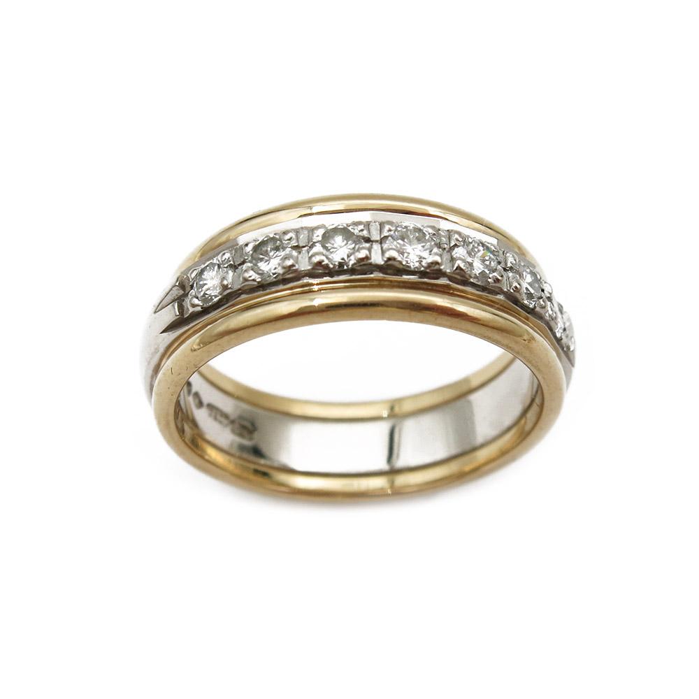 18k Tillanderin timanttisormus 0,49ct 18mm #1