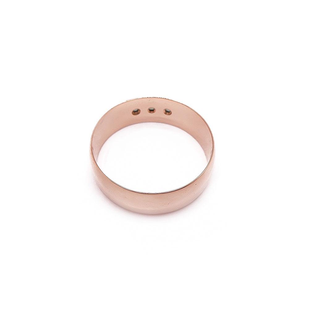 18k Kultasormus virheillä kivillä 20.5mm #2