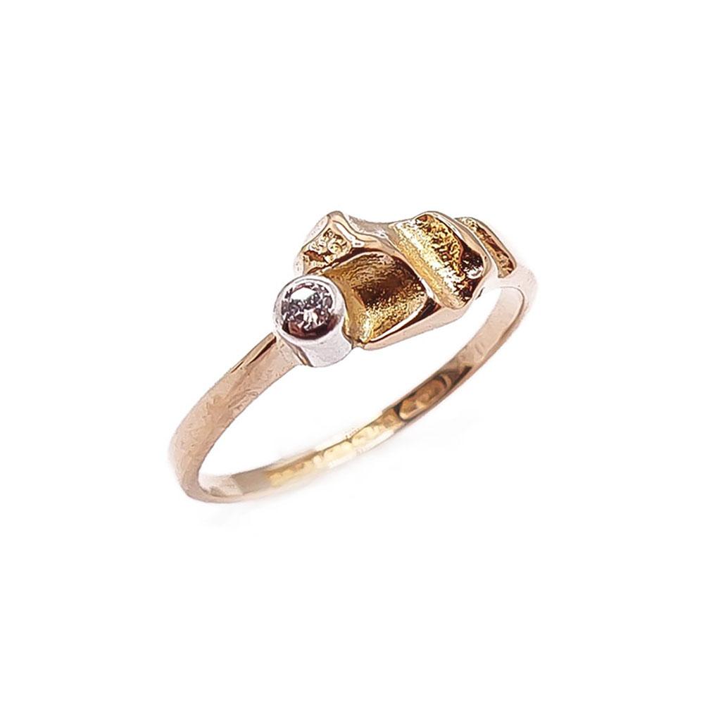 18k Lapponia sormus tim.0,04ct 16,6mm v.-83 #0
