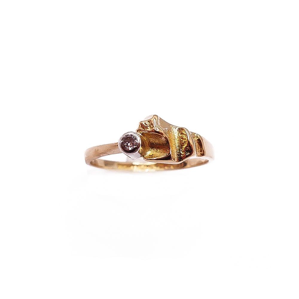 18k Lapponia sormus tim.0,04ct 16,6mm v.-83 #1