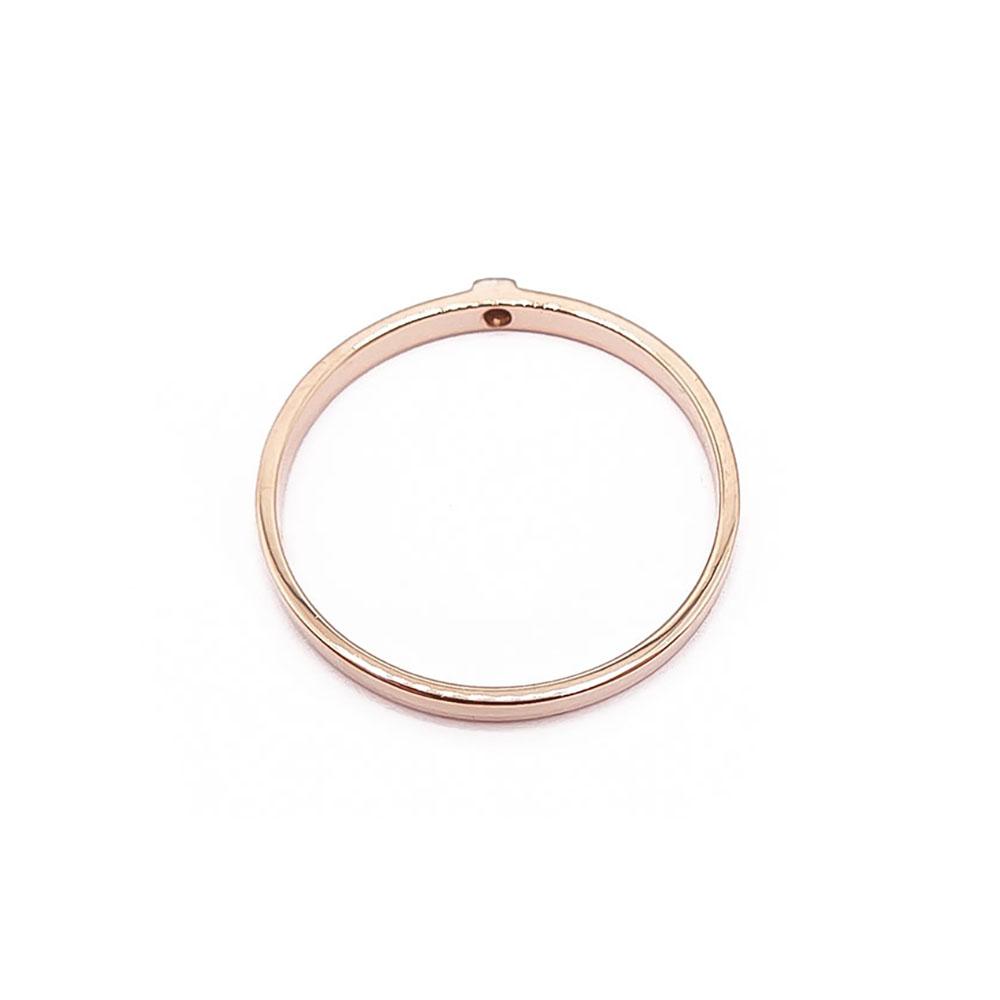 18k timanttisormus 0,01ct 19mm v.-74 #2