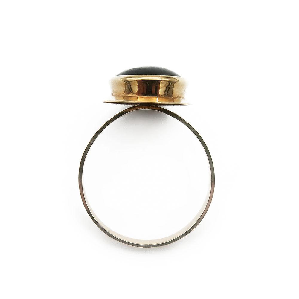 Kultainen sormus onyx 20,0mm v.-80 #2