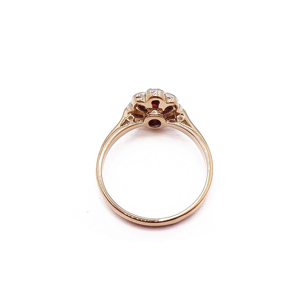 Kultainen diana timanttisormus 17+mm 0,08ct #2