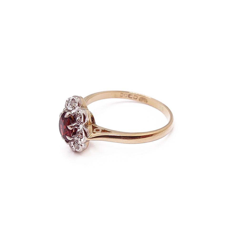 Kultainen diana timanttisormus 17+mm 0,08ct #3
