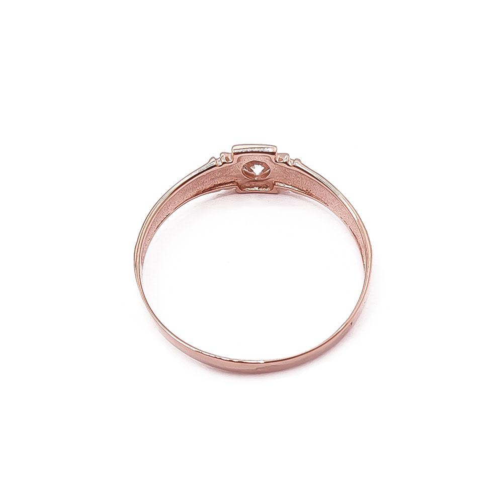 Kultainen sormus zirkonia 21mm #2