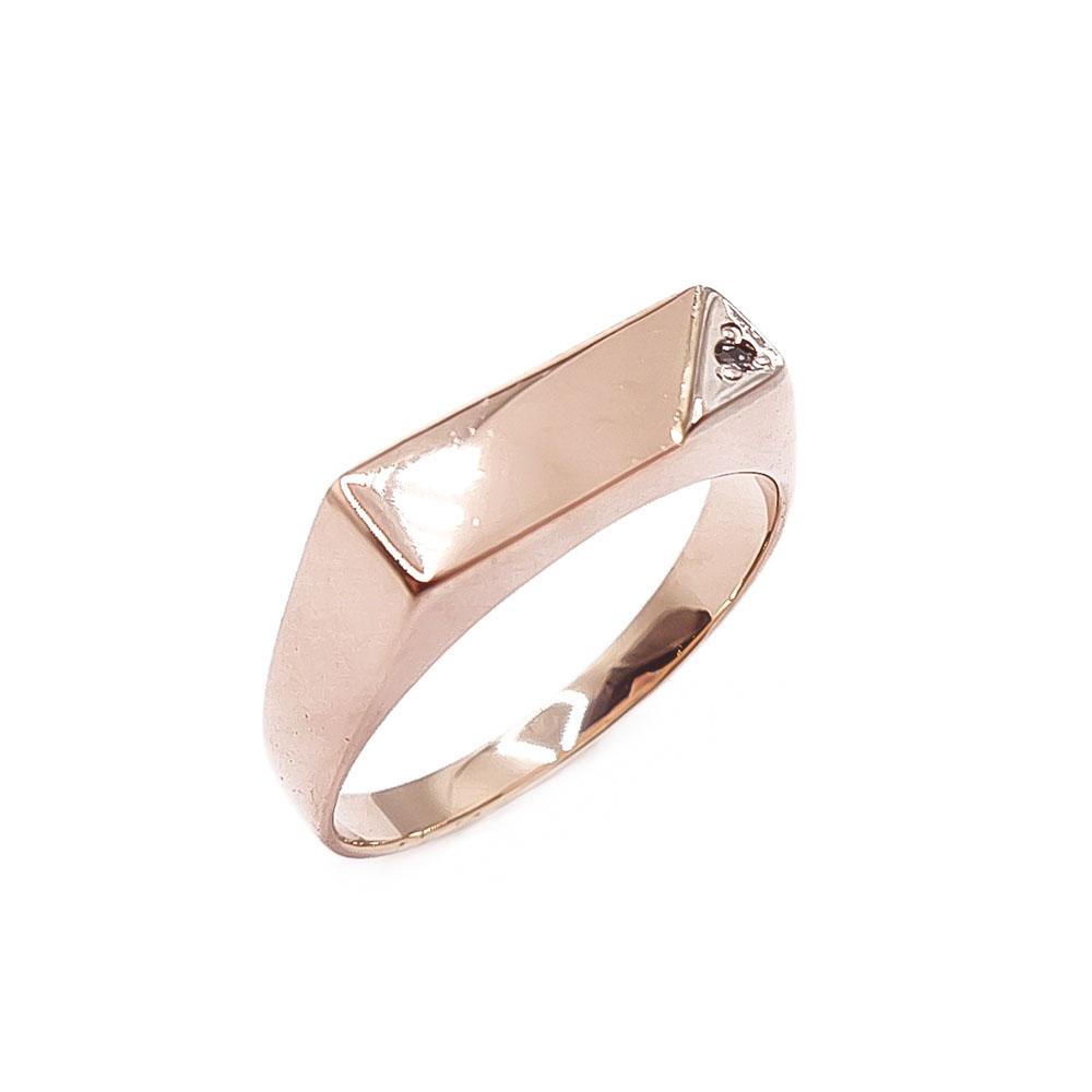 Kultainen kantasormus tim.0,01ct 20mm v.-93 #0
