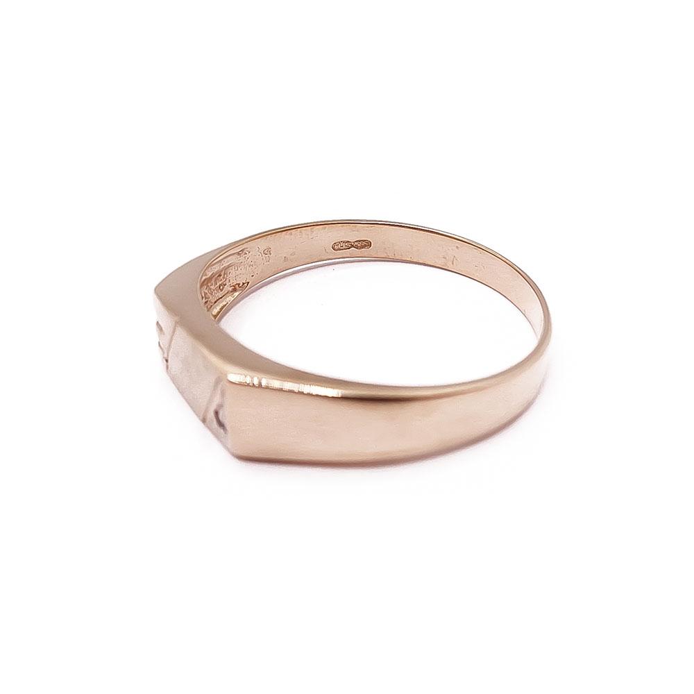 Kultainen kantasormus tim.0,01ct 22,5mm #3