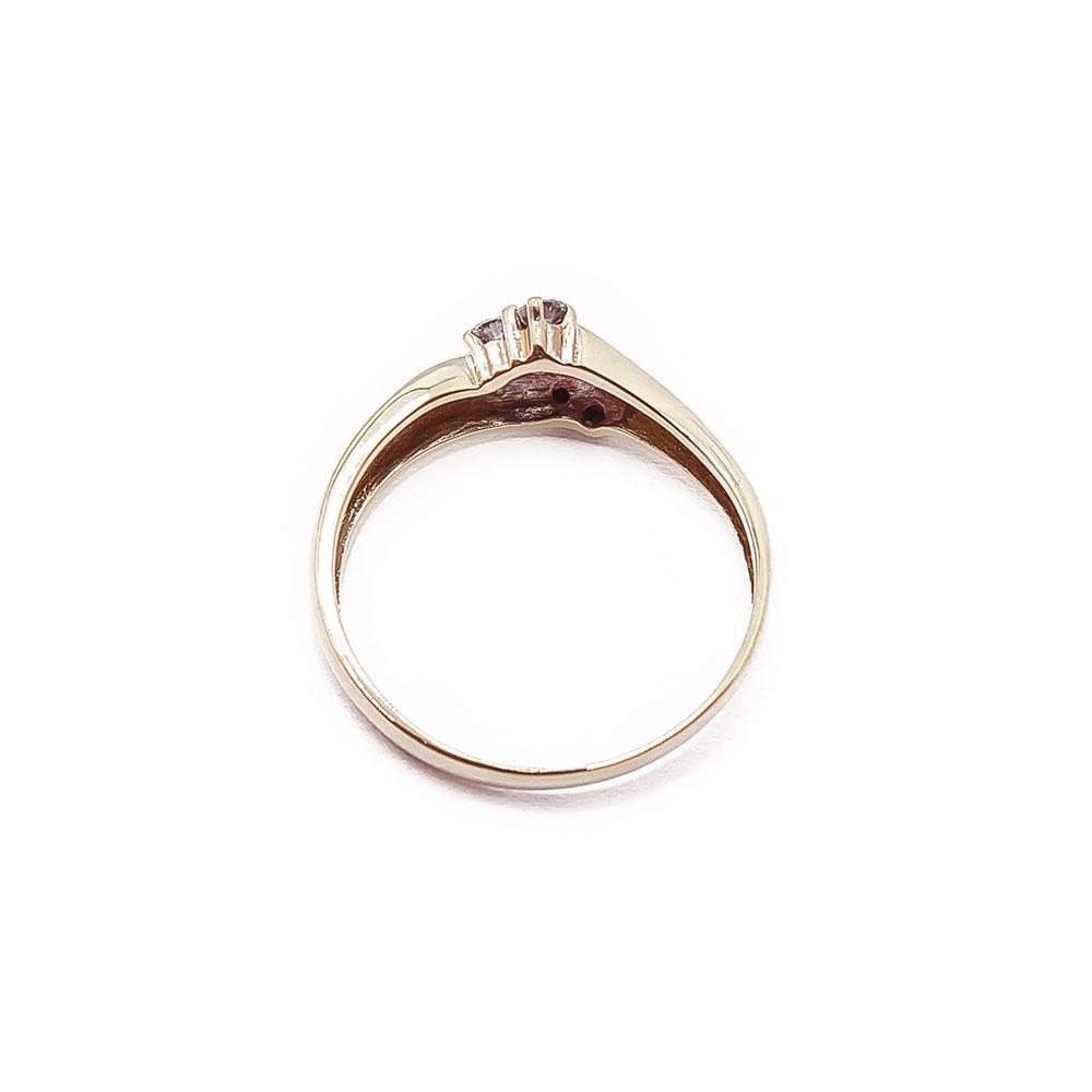 Kultainen timanttisormus 17.75mm 0,25ct #2