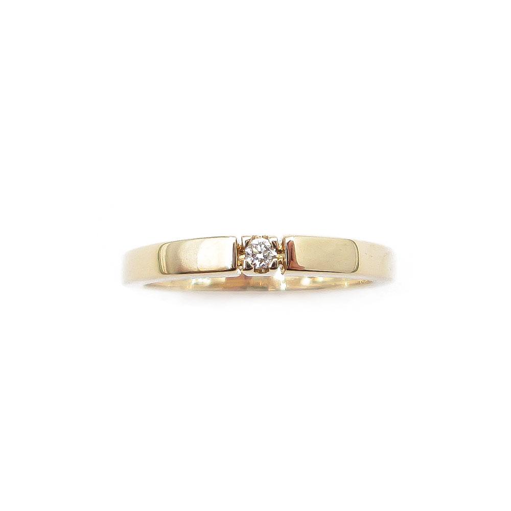 Kultainen timanttisormus 0.02ct koko 16+ #1