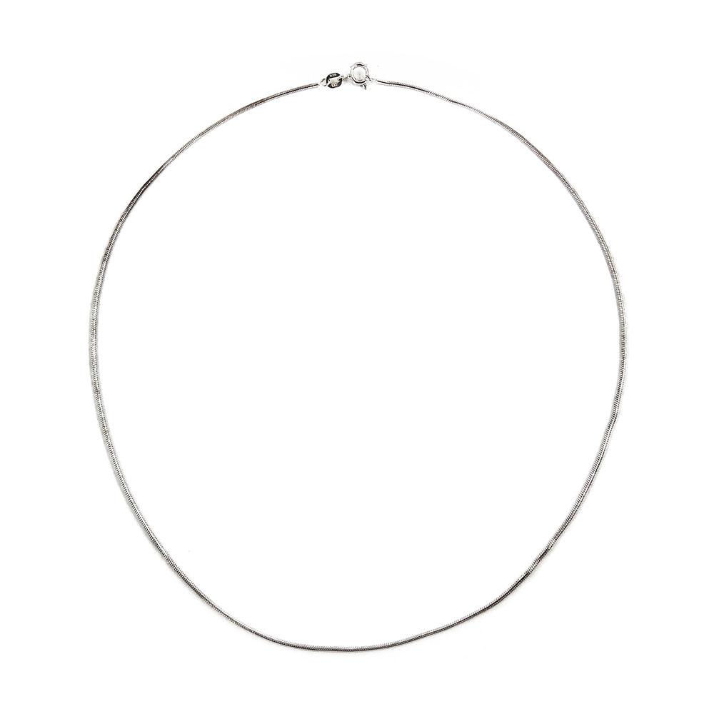 Hopeinen käärmeketju, 43 cm #0