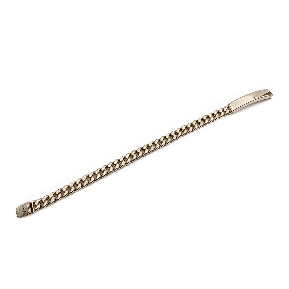 kultainen panssariranneketju laatalla 20cm EM #1