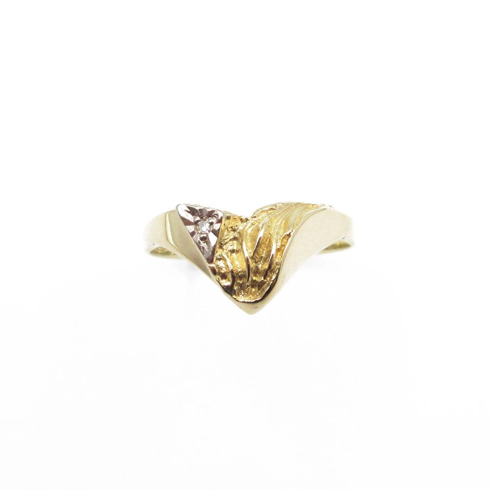 Kultainen Tammen korun timanttisormus 0.005ct koko 18 #1