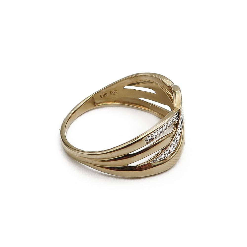 Kultainen timanttisormus 17,25mm 0,015ct #3