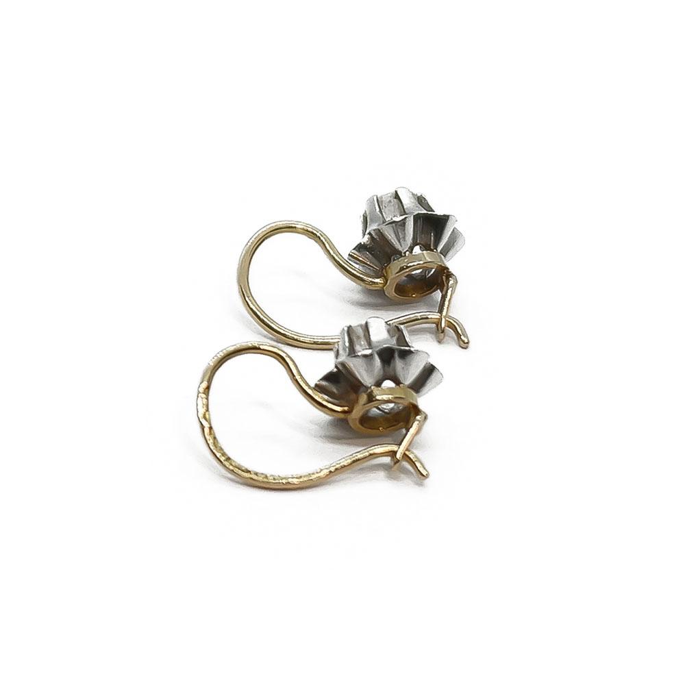 18 karaatin koukkukorvakorut 2 x 0,20ct #1