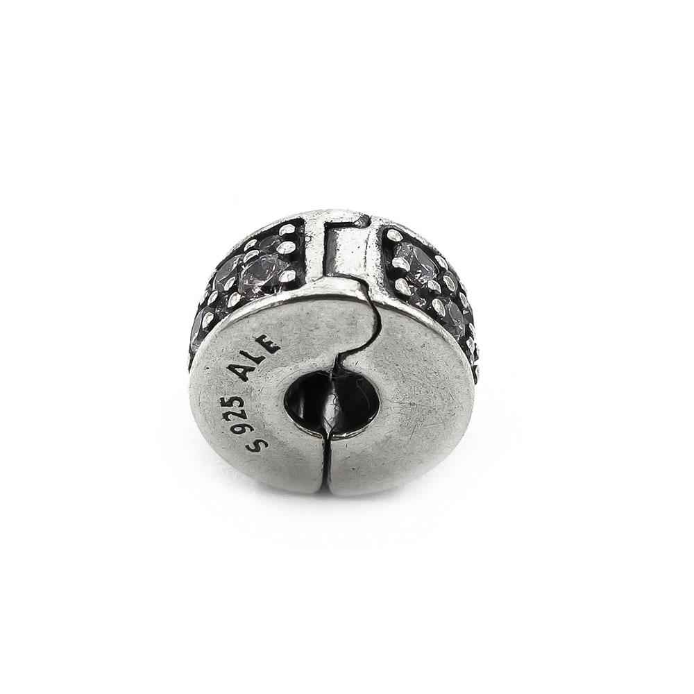 Pandora Moments Pink Pavé lukkopala hopea #2