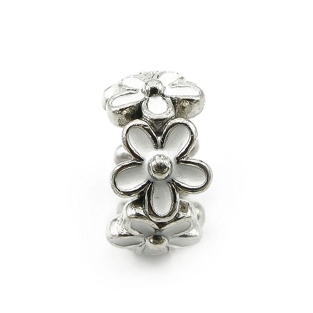 Pandora Moments White Daisy Flower Spacer hela hopea #0