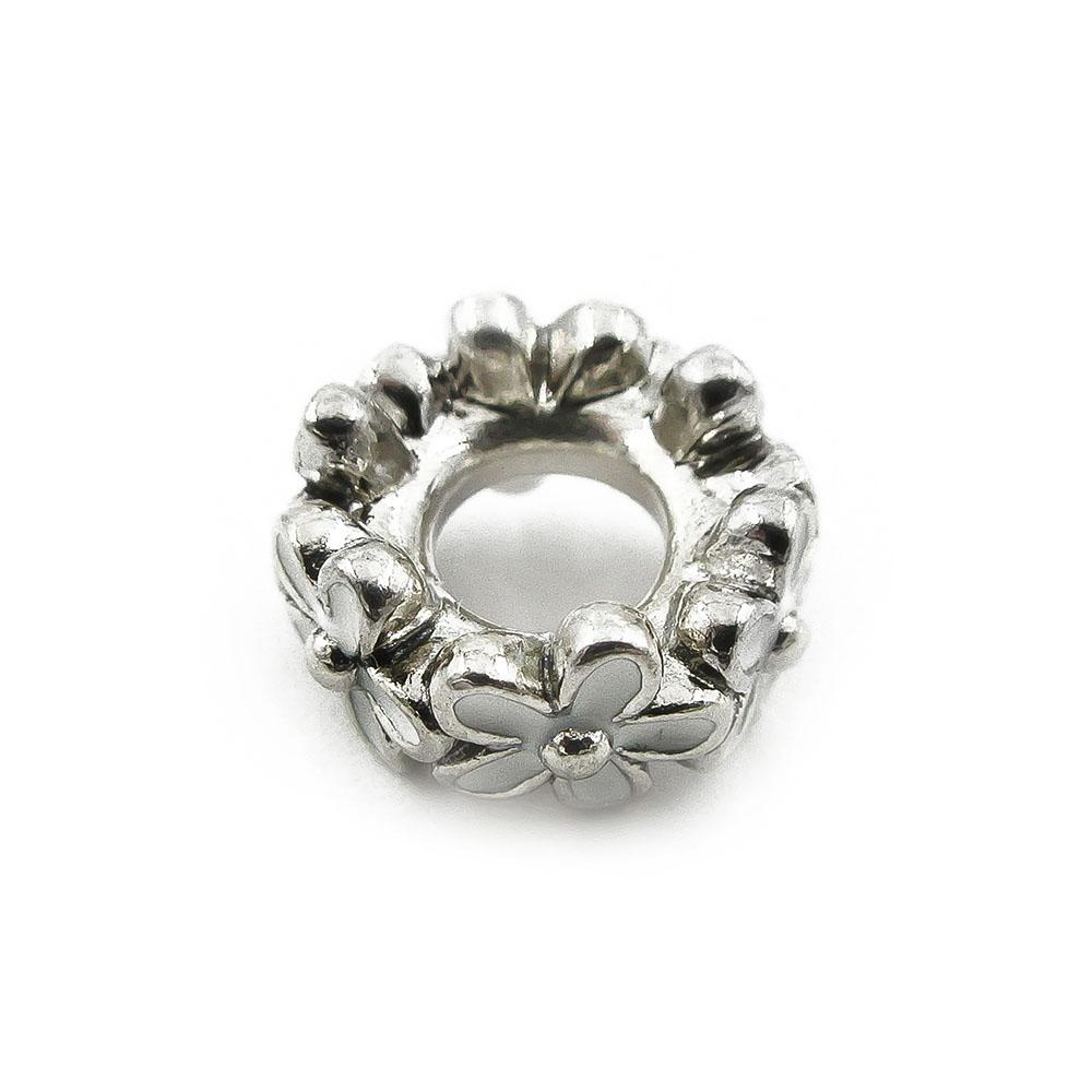 Pandora Moments White Daisy Flower Spacer hela hopea #1
