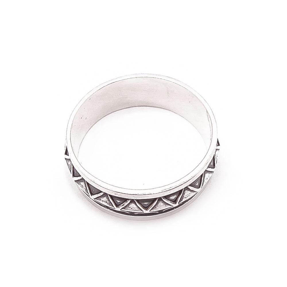 Hopeinen sormus 18,5mm v.-66 #2