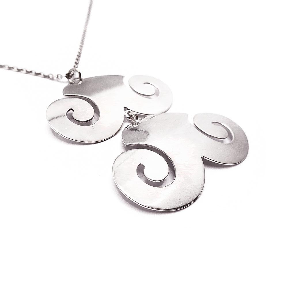 Hopeinen kaulakoru 60cm #2