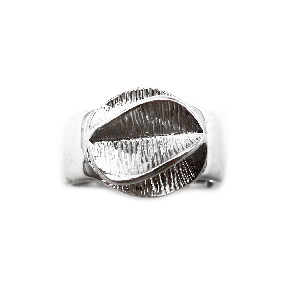 Hopeinen design sormus koko 17,75 säädettävä koko #1