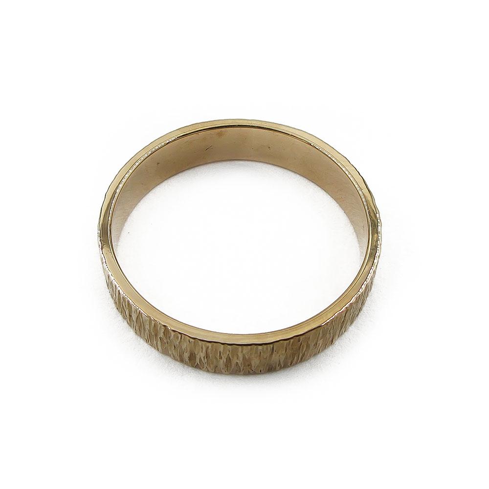 18k puukuvioinen kultasormus 4mm 17.25 1976 Mättö Rauno Oma #2