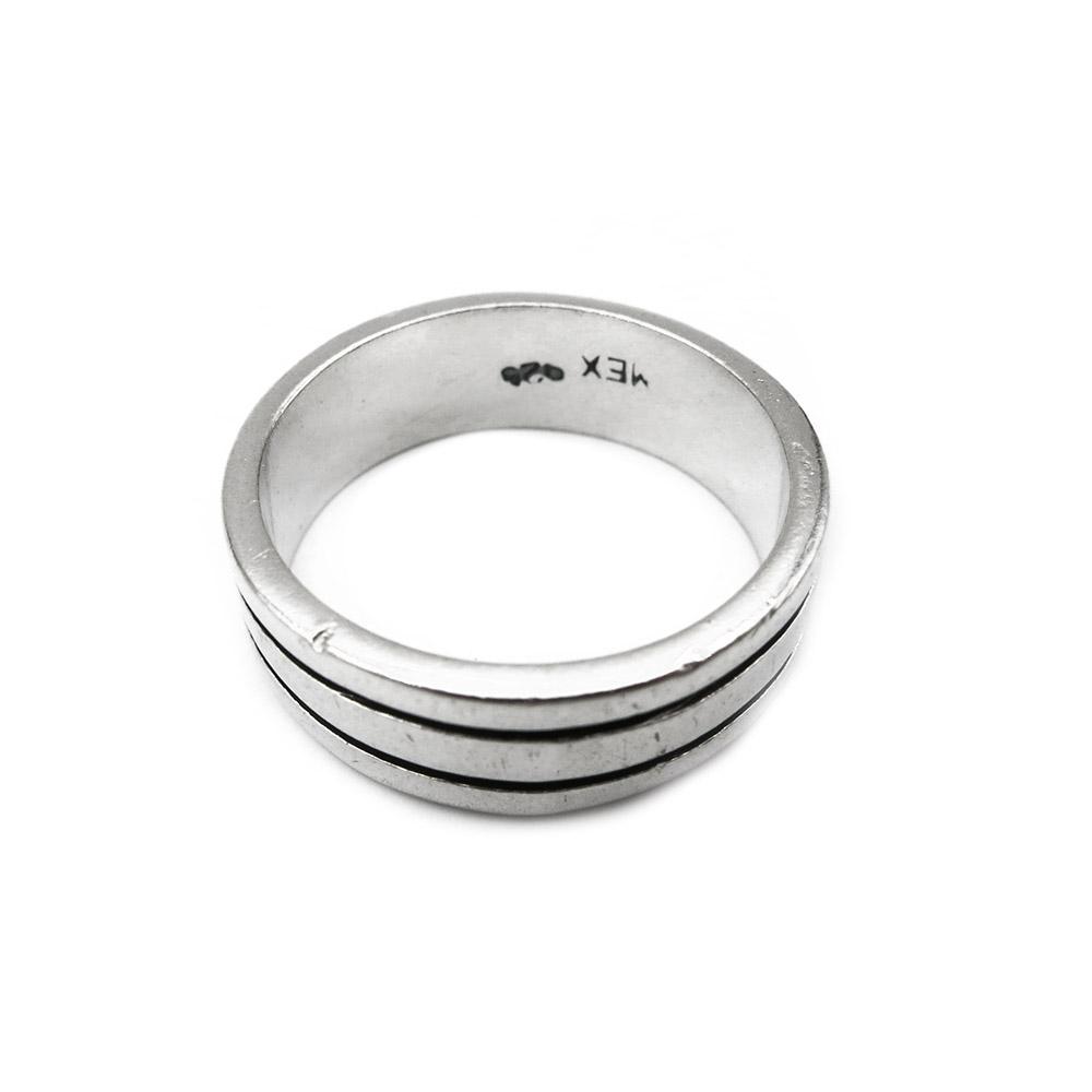 Hopeinen sormus 18,5 lev.6mm #2