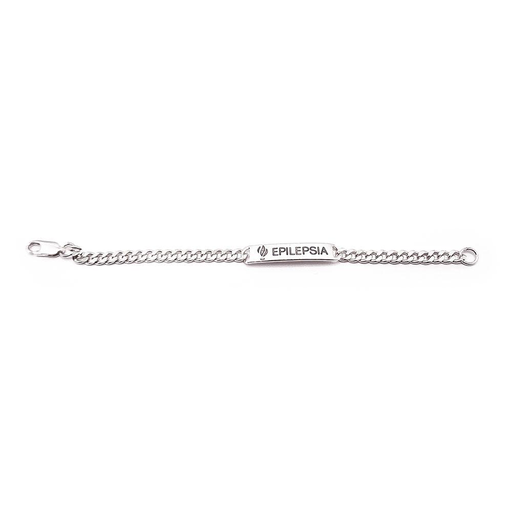 Hopeinen Epilepsia-ranne 16cm #1